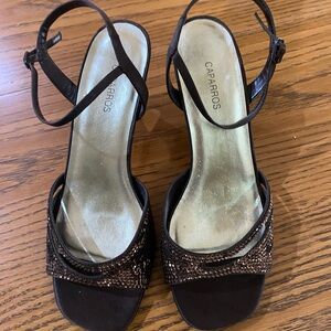 Caparros Black Strappy Sandals